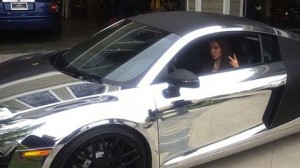 Kim Kardashian Drives A Chromed Out Audi R8