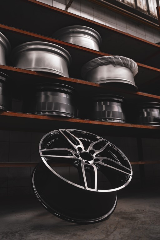 rims being stored in a wharehouse