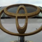 Toyota rusted emblem