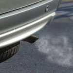 exhaust coming out of a tailpipe