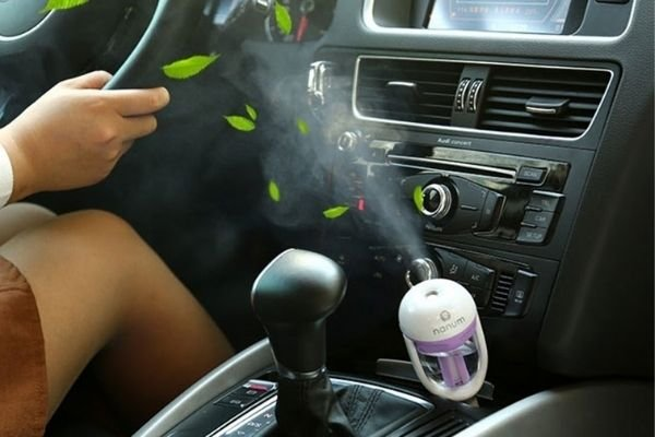 Car air freshener while driving