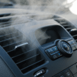 smoke coming out of the vents in the car