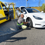 repair service of an Electric car maintenance