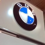 sign of bmw on a wall
