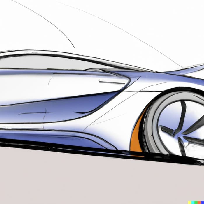 AI generated car sketch