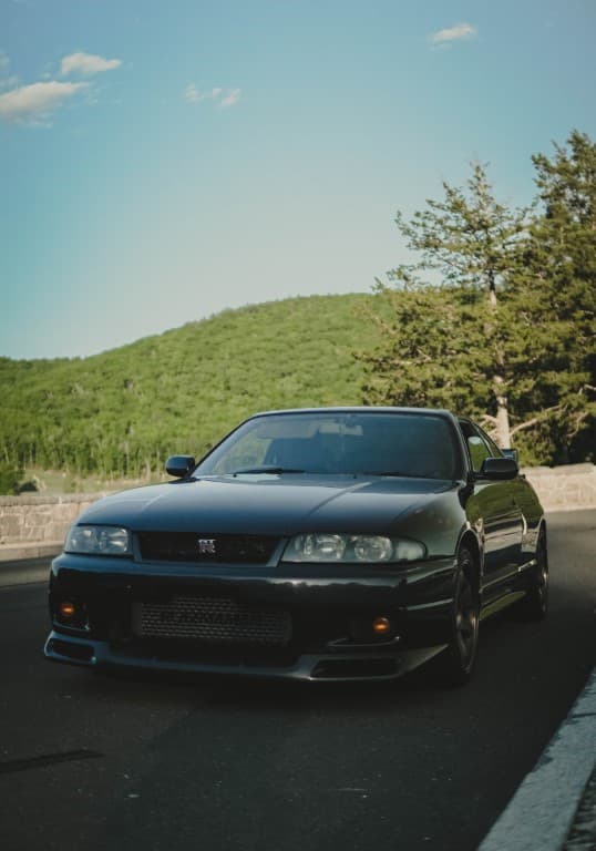 front side view of RHD car