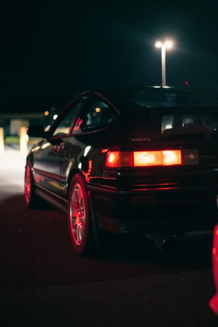 rearview of the CRX