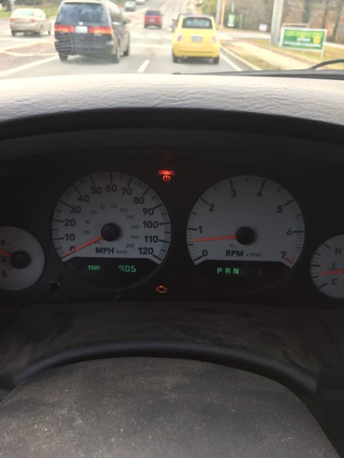 check engine light illuminated