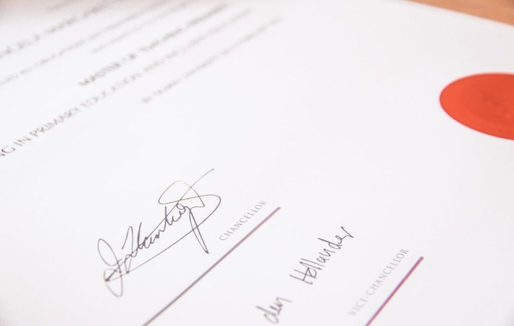 certification for ASE