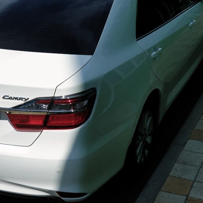 white toyota car