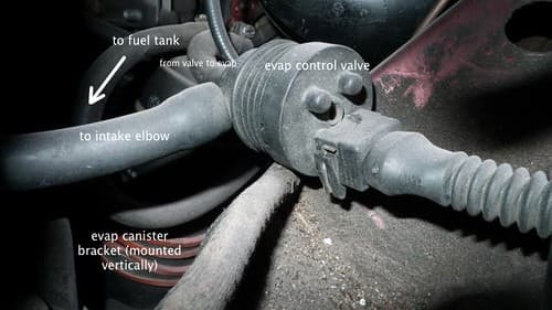 Evap system that is throwing an error code