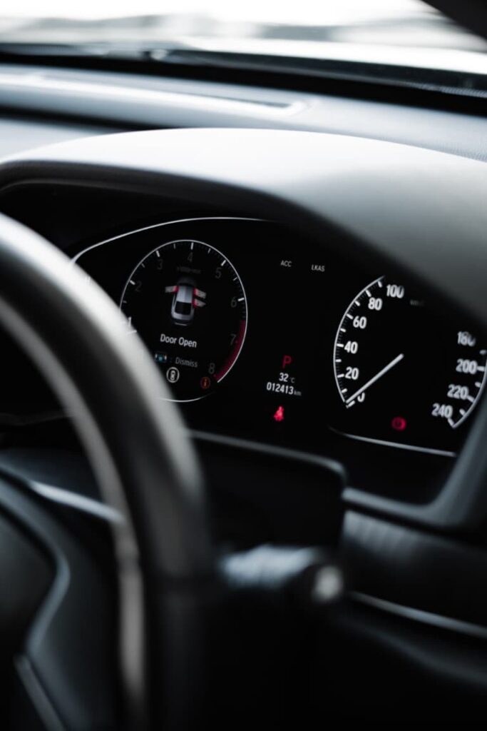 honda dash illuminated with warnings