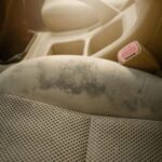 stained car seats