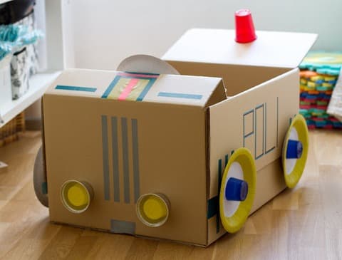 carboard car