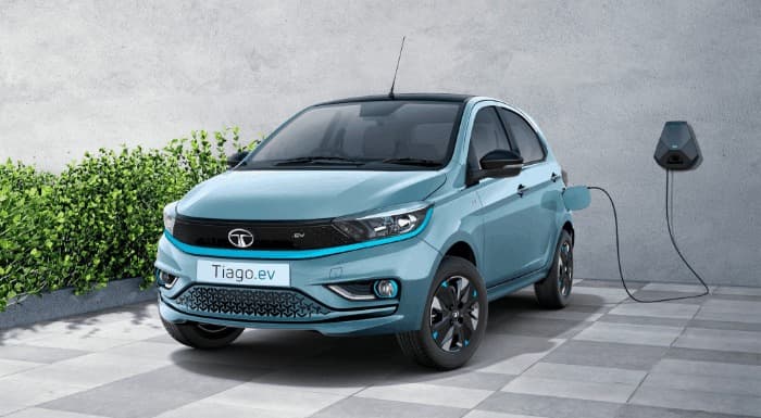 Blue Tata Motor's EV