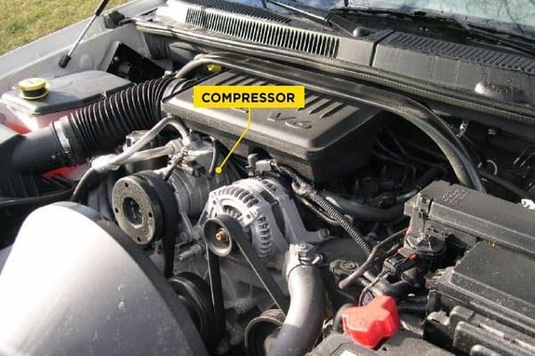 serves to compress refrigerant into liquid form