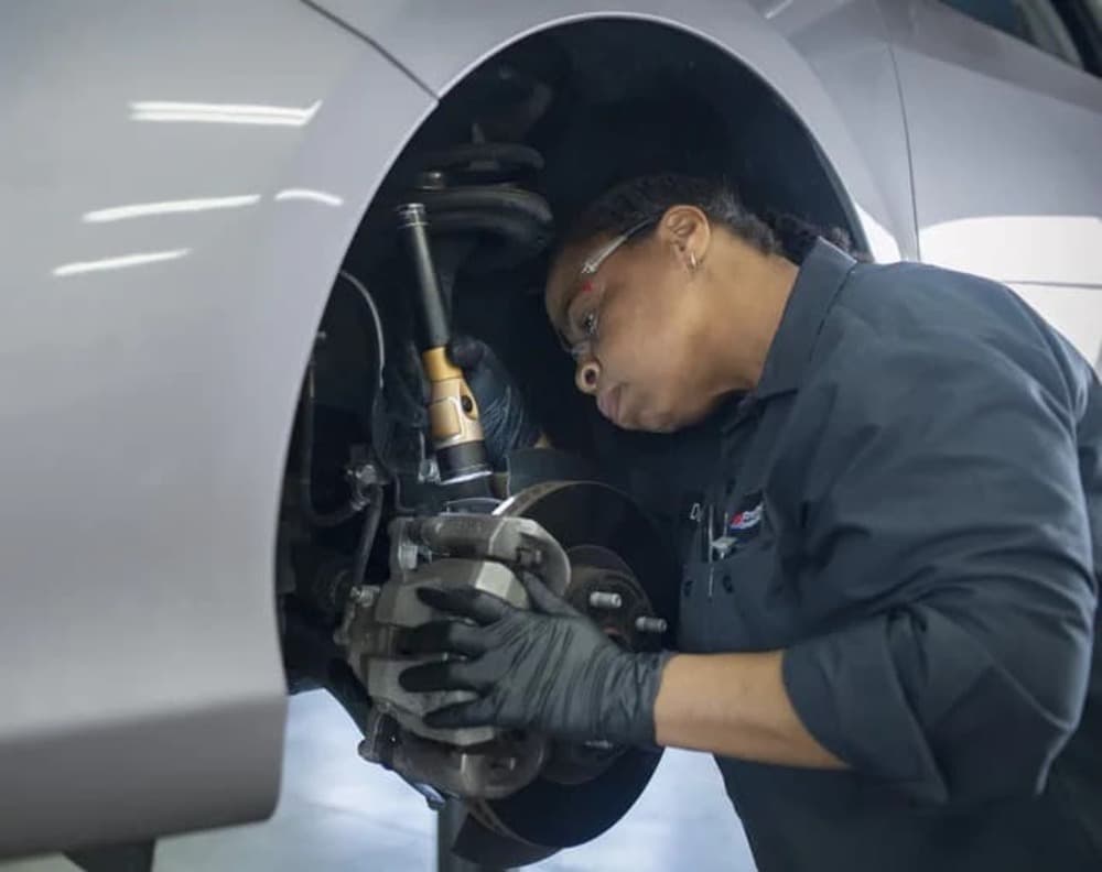 Car brake inspection