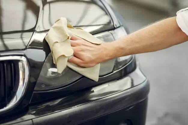 cleaning headlights on your car