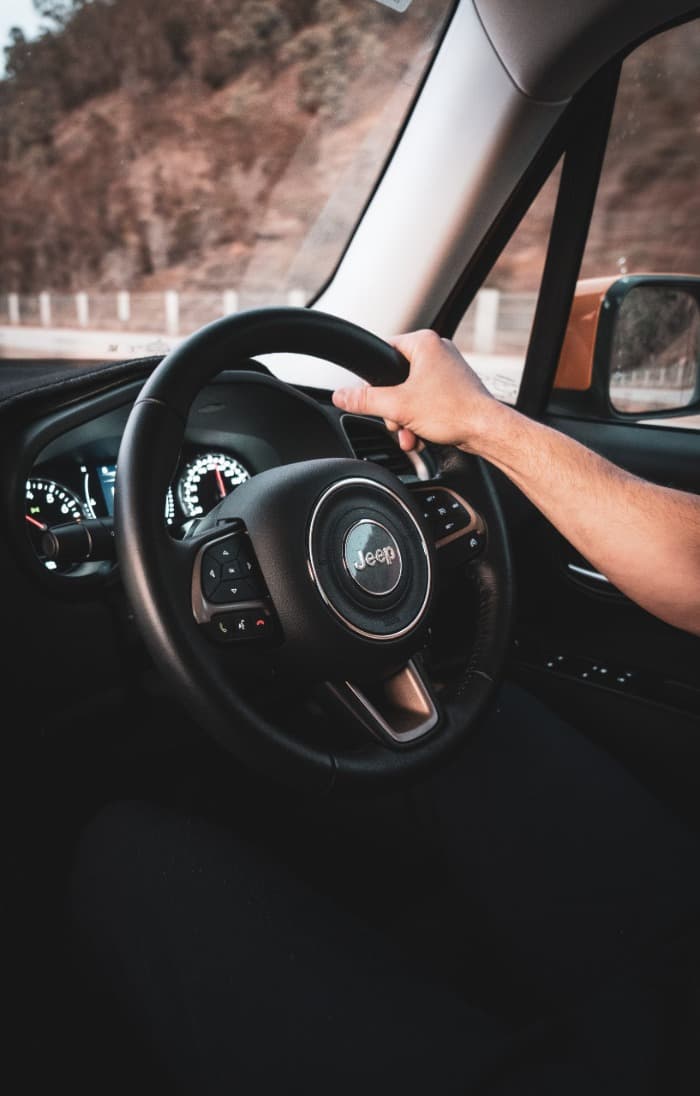 inside of a jeep wrangler