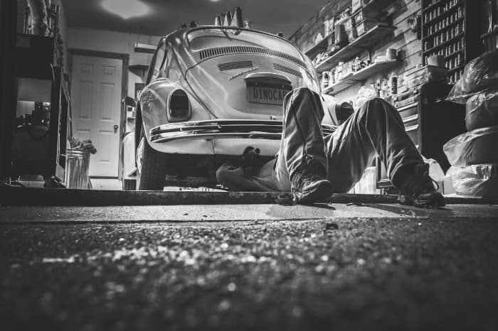 fixing an older vw beetle