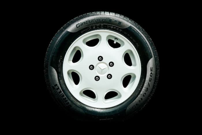 nice clean tires on a clean Mercedes rim
