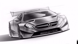 Sketch Looks For The New 2016 Mercedes-AMG C63 Coupe