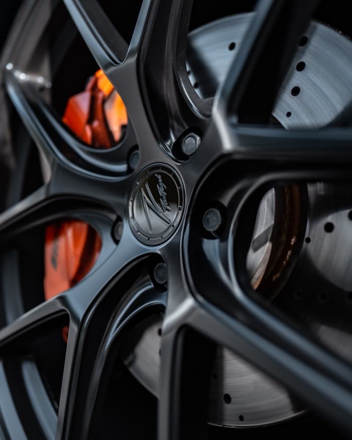satin black multi spoke rim