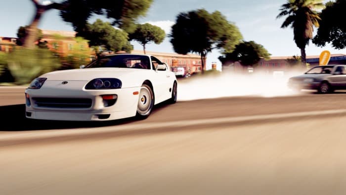 white supra drifting